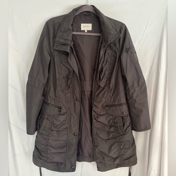 Laundry By Shelli Segal 2 Piece Coat with Leopard Lining Size PM (Petite Medium) - Picture 5 of 7